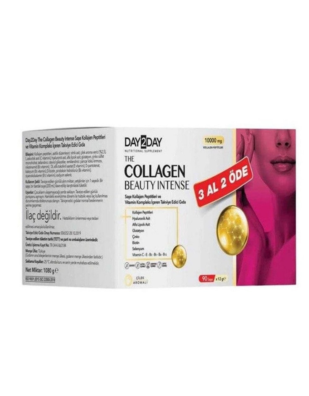 Day2Day Kolojen Çilek Aromalı 3 Al 2 Öde