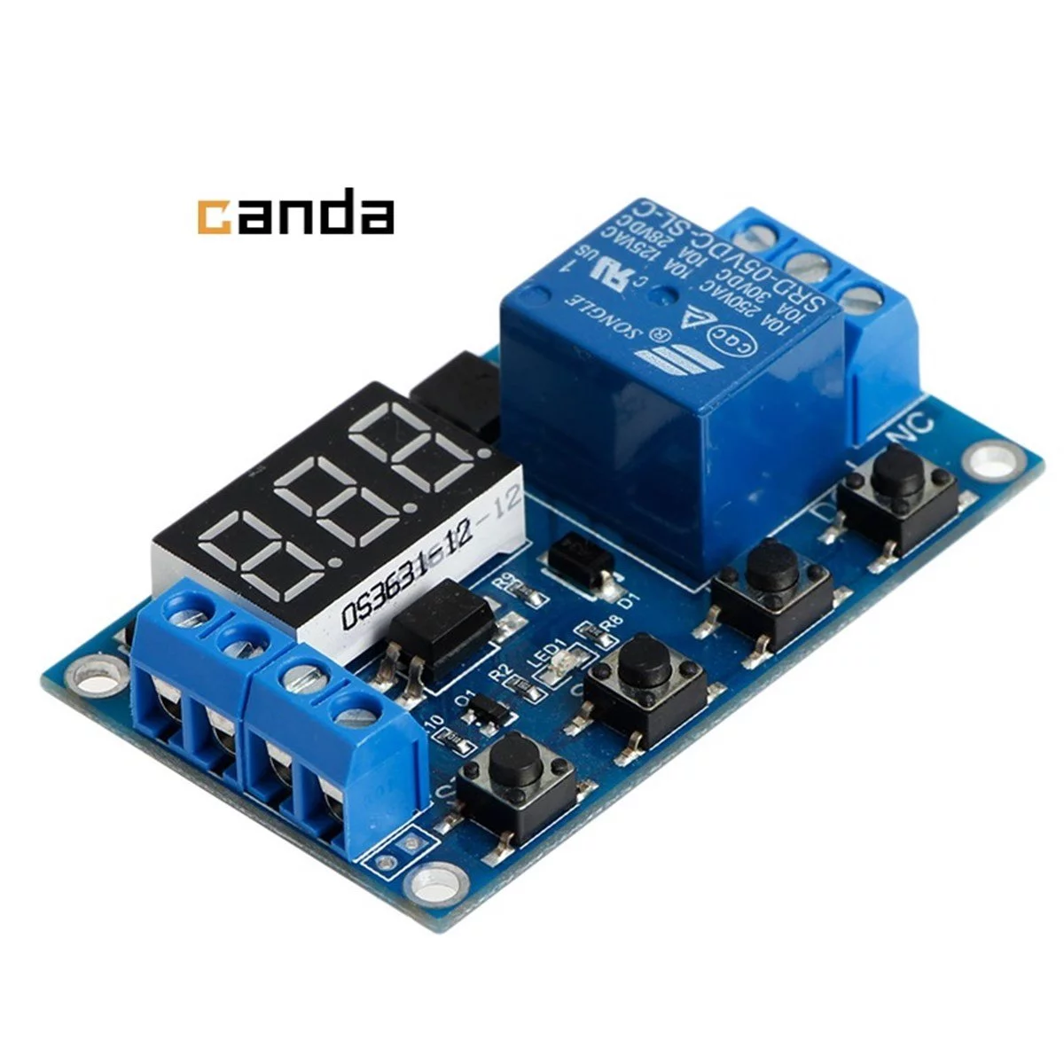 DC 6-30V Zaman Ayarlı Geciktirmeli 12V 24V Led Ekran Zaman Rölesi