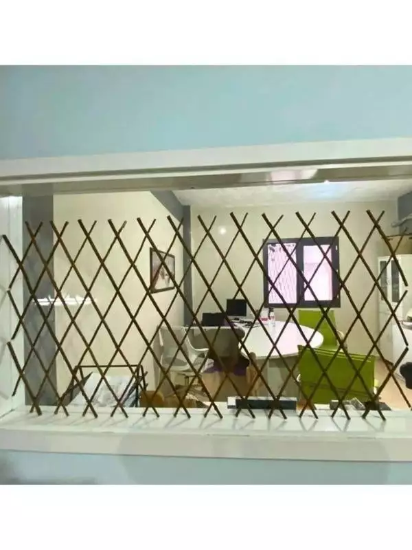 Dekoratif Bahçe Çiti Bordür Kırılmaz Ahşap Çit  Tek Peyzaj Koruma Panel Kahverengi