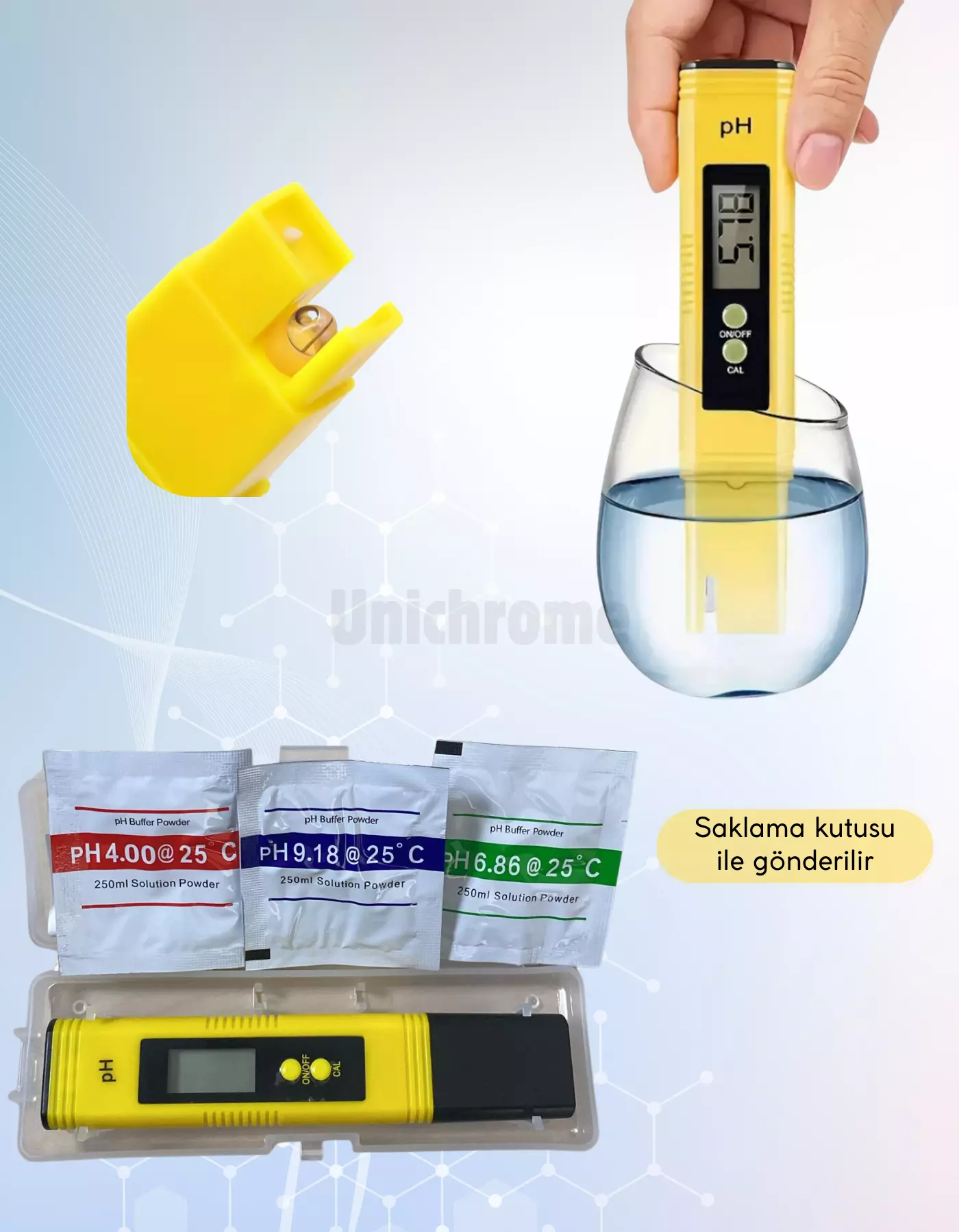 Dijital Ph Metre Su Sıvı Akvaryum Ph Ölçer Kalibrasyon
