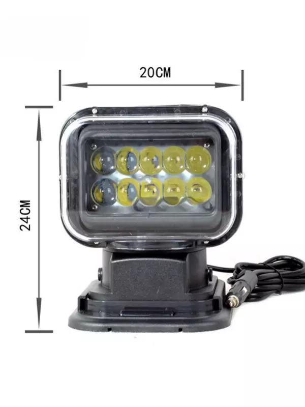 Dönebilen Uzaktan Kumandalı Spot Off Road Kamyoneti Araba Tekne Işıldak 50W