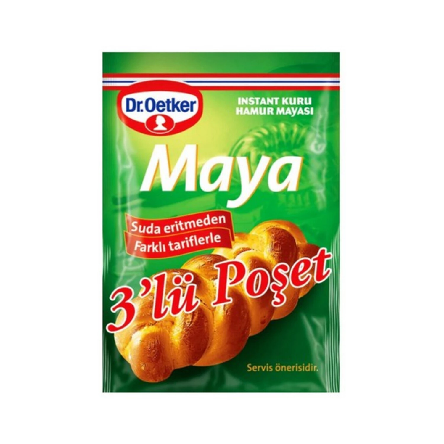 Dr. Oetker Kuru Maya 10 Gr 3'lü Paket