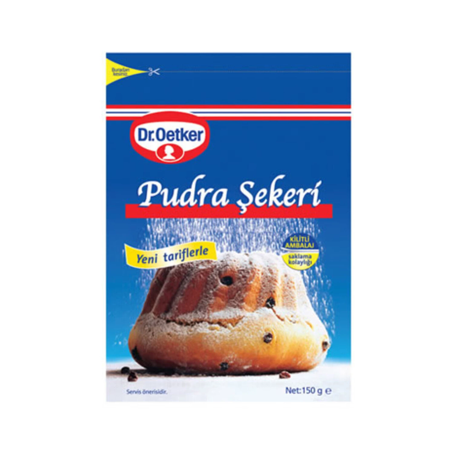 Dr. Oetker Pudra Şekeri 150 Gr Kilitli Ambalaj