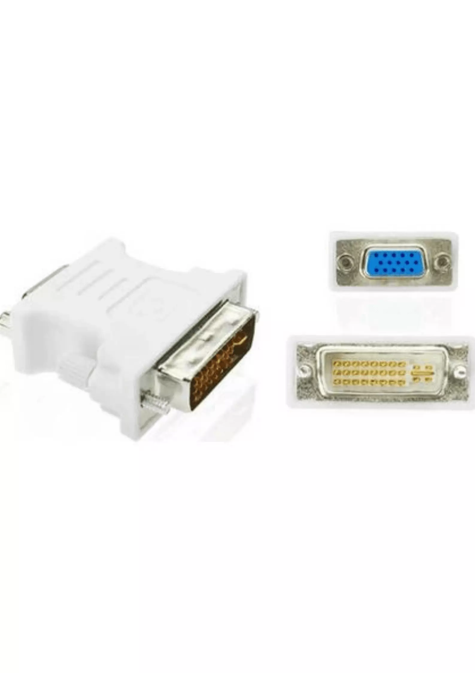DVI 24+5 Erkek To VGA Dişi Çevirici Dönüştürücü - DVI VGA Adaptör
