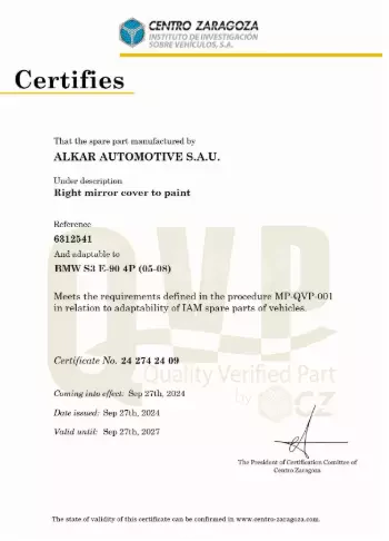 BMW E90 Sağ Ayna Kapağı
