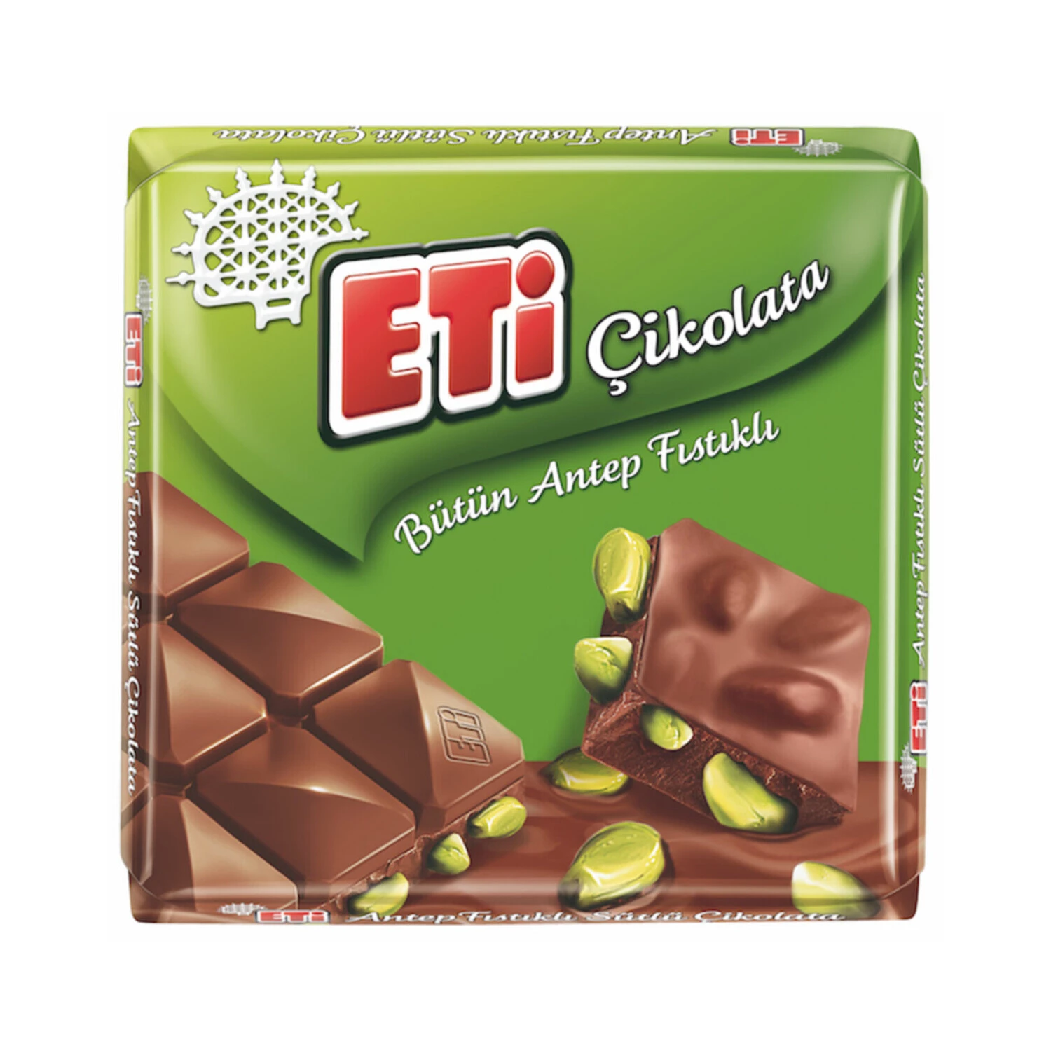 Eti Antep Fıstıklı Kare Çikolata 60 Gr