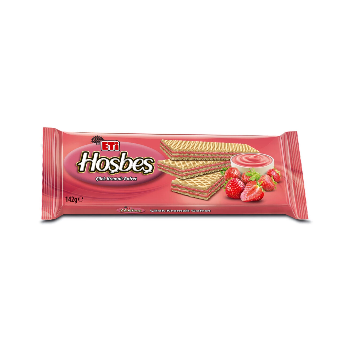 Eti Hoşbeş Çilek Kremalı Gofret 142 Gr