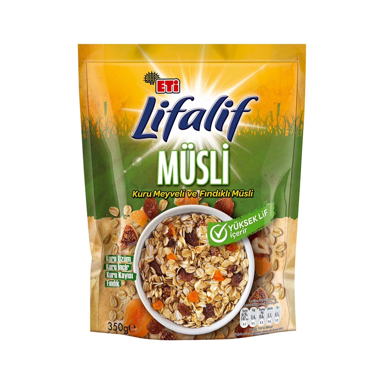Eti Lifalif Kuru Meyveli Ve Fındıklı Müsli 350 Gr
