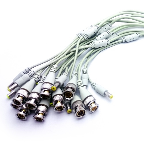 Bnc + Power Jack Tek Kablo 10 Lu Paket Y Kablo