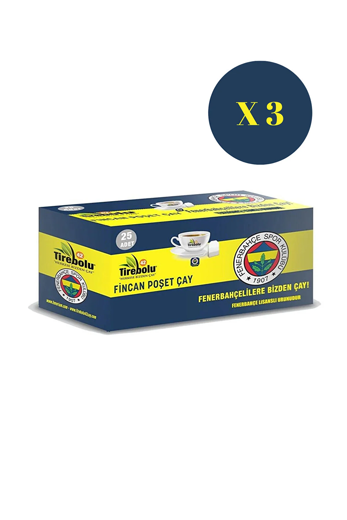 FENERBAHÇE 25 Lİ FİNCAN POŞET X 3 ADET