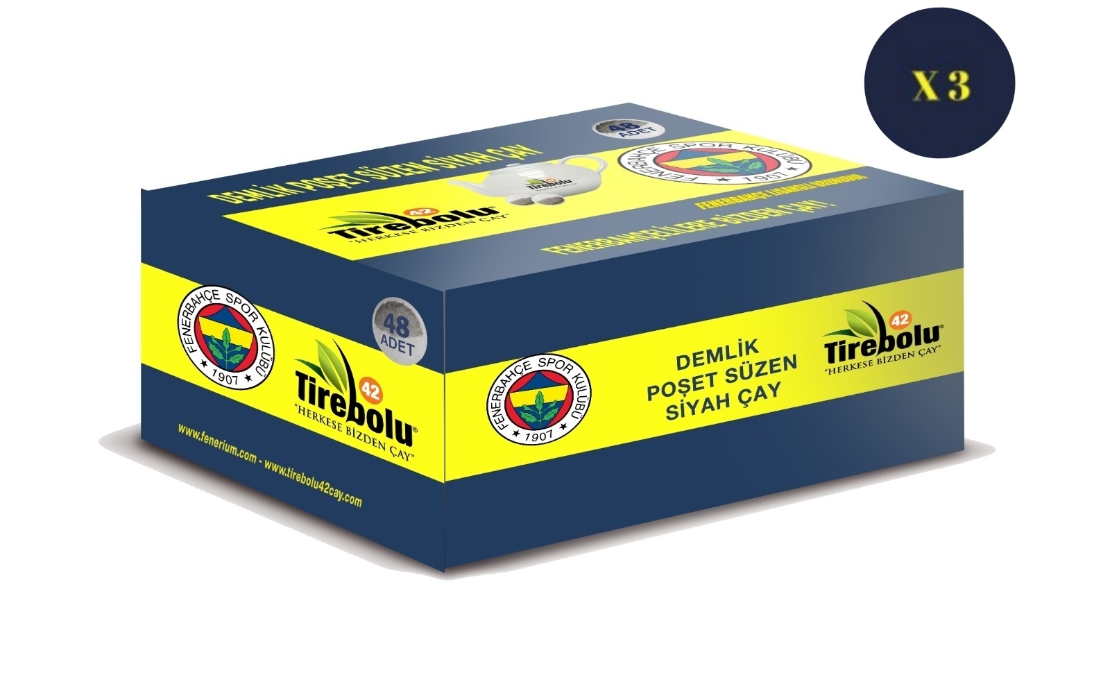 FENERBAHÇE 48 Lİ DEMLİK POŞET X 3 ADET