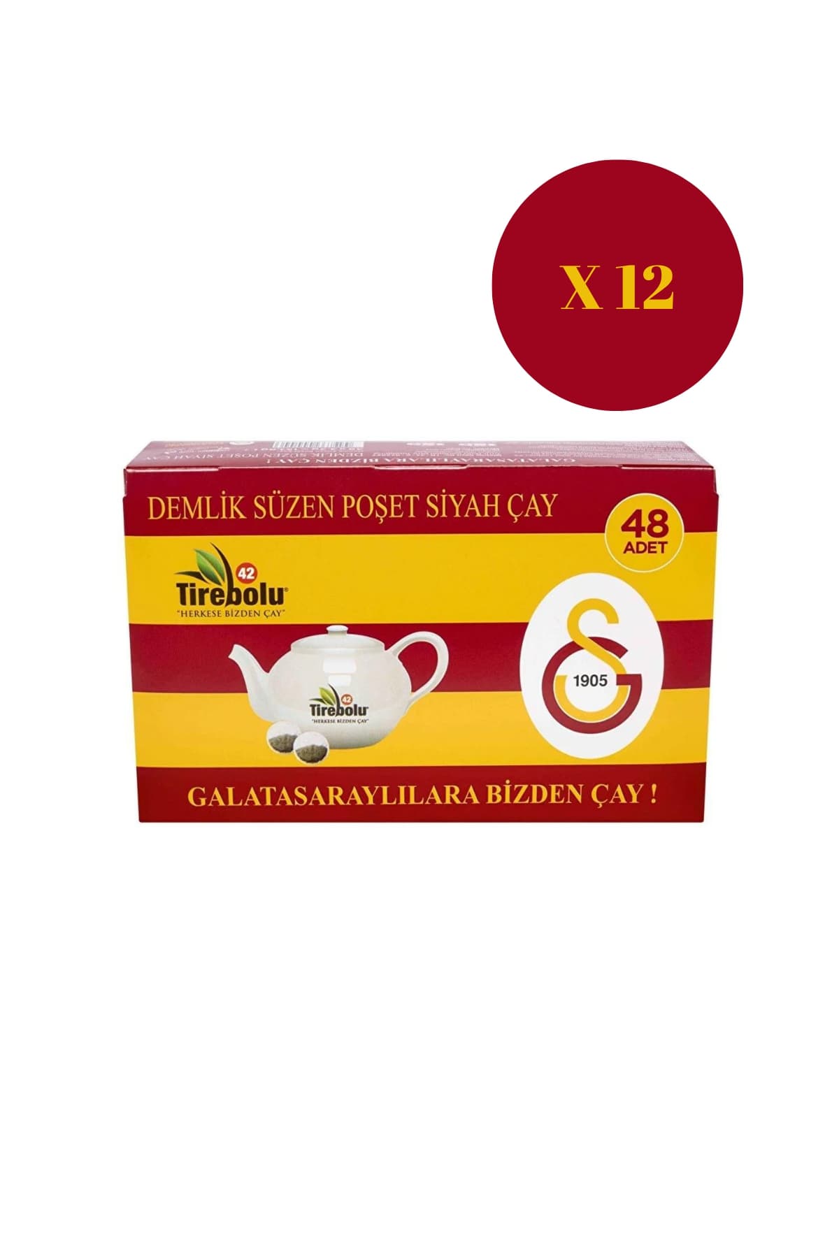 GALATASARAY  48 Lİ DEMLİK POŞET X 12 ADET