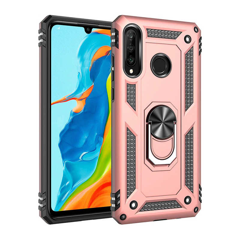 Galaxy A20S Yüzüklü Standlı Manyetikli Armor Vega Zırh Kılıf