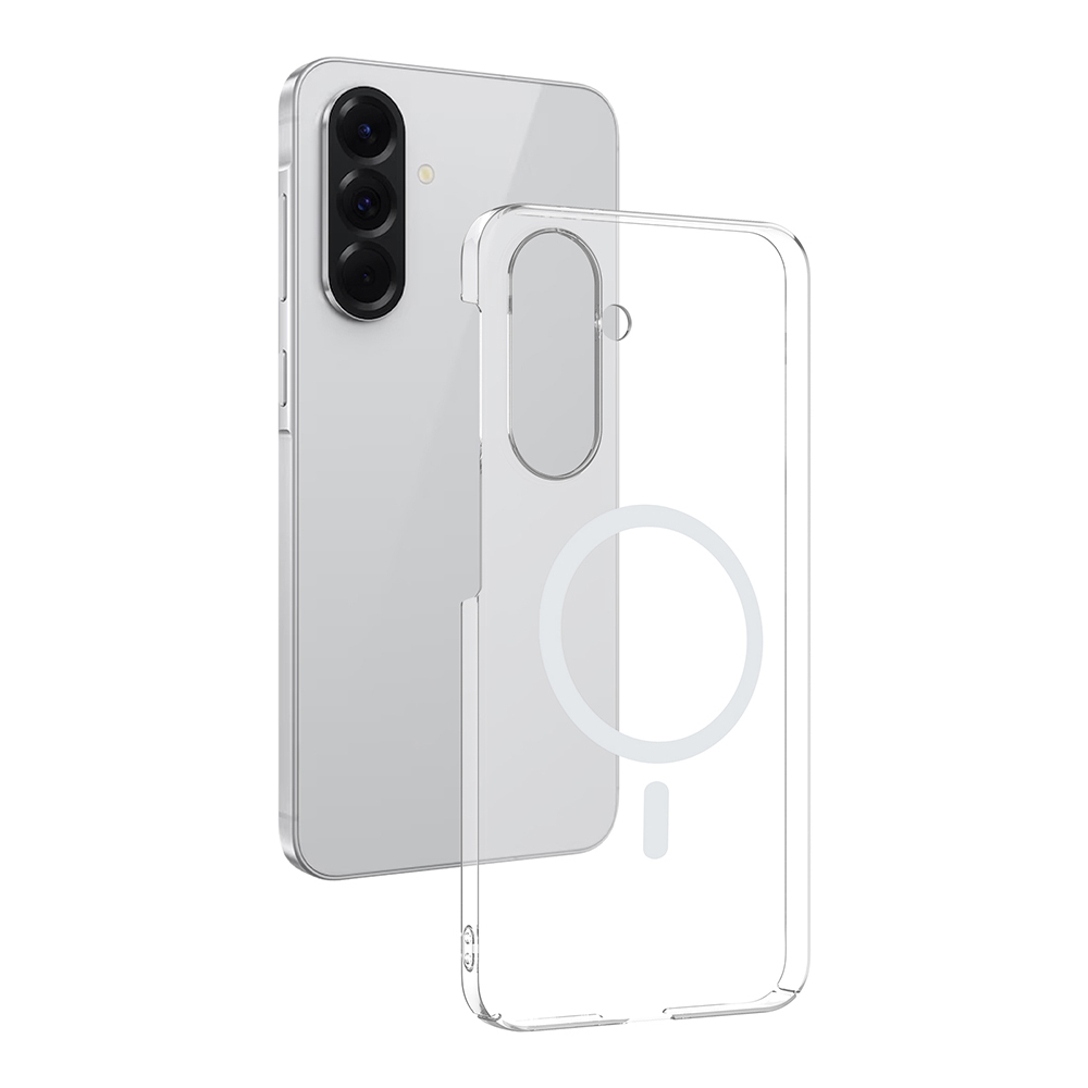 Galaxy A27 Kılıf Kamera Korumalı MagSafe Şarj Özellikli Lüx Şeffaf London Silikon Kapak