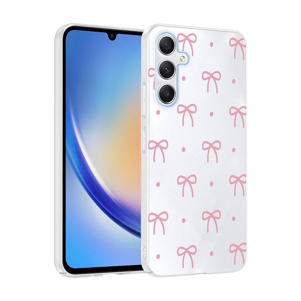 Galaxy A35 Kılıf Kamera Korumalı Canlı Lüx Desenli Klip Sert Kapak