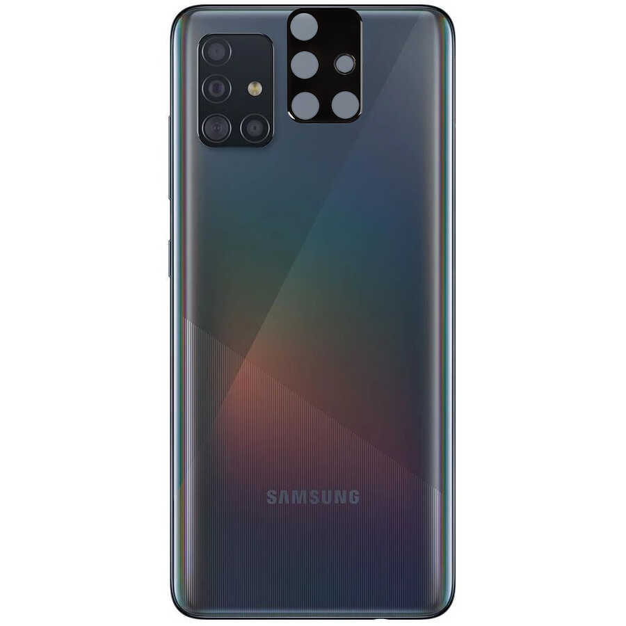 Galaxy A51 3D Kamera Lens Koruyucu Temperli Cam
