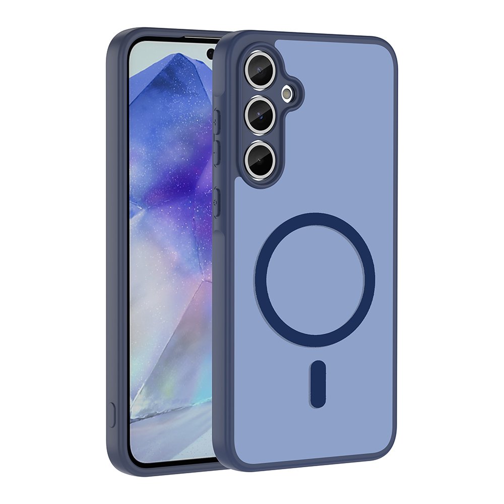 Galaxy A55 Kılıf Magsafe Şarj Özellikli Mat Tasarım Lüx Babet Kapak