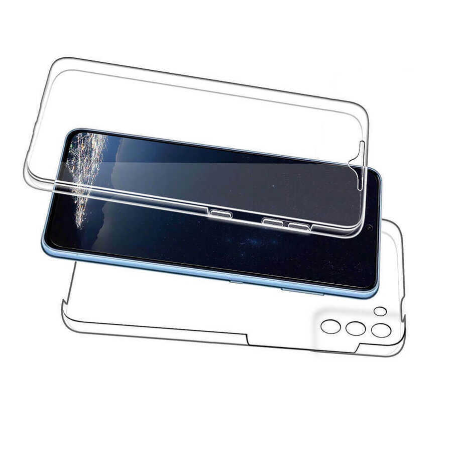 Galaxy S21 Plus Kılıf 360 Tam Koruma Şeffaf Silikon