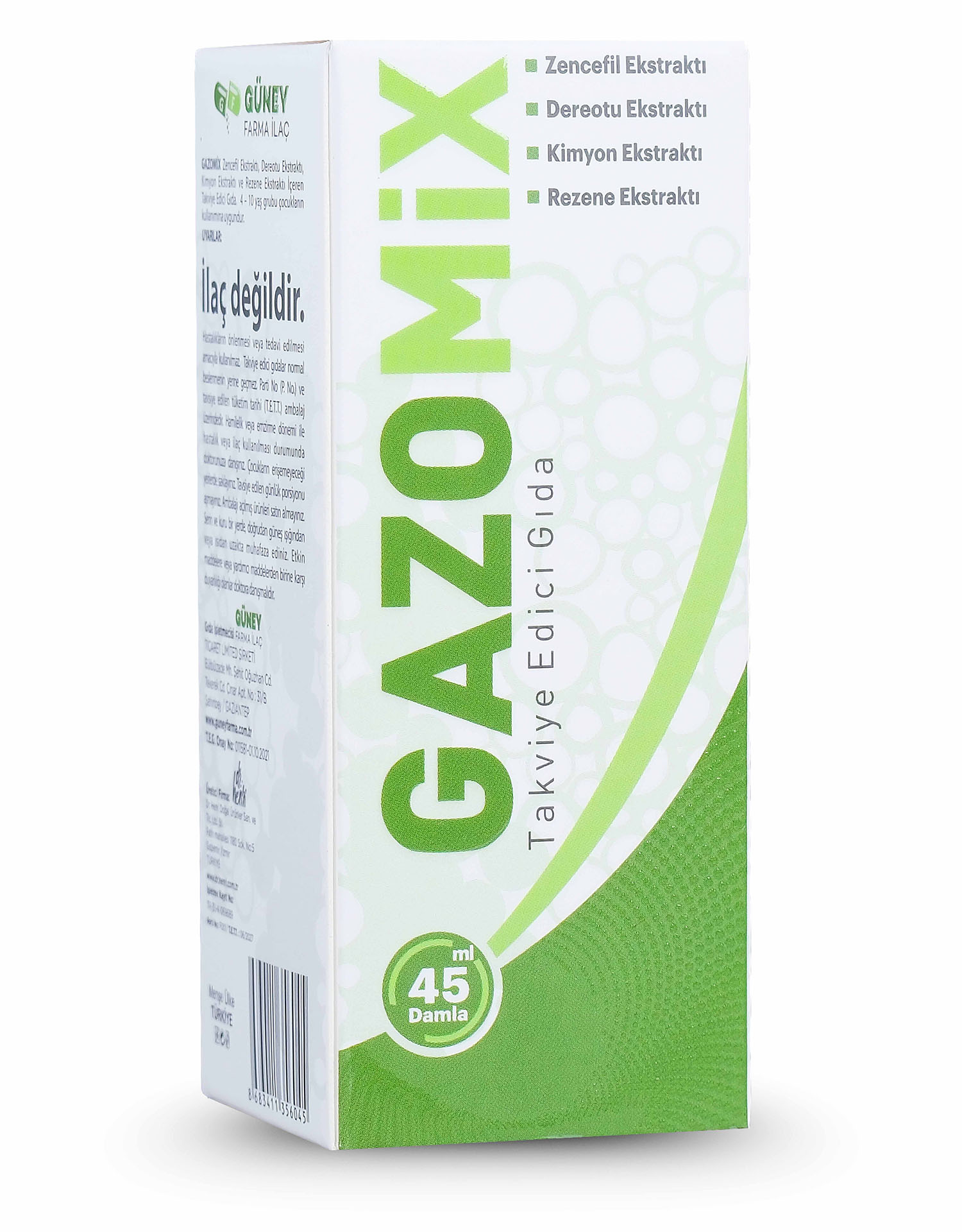 Gazomix Takviye Edici Gıda 45 ml