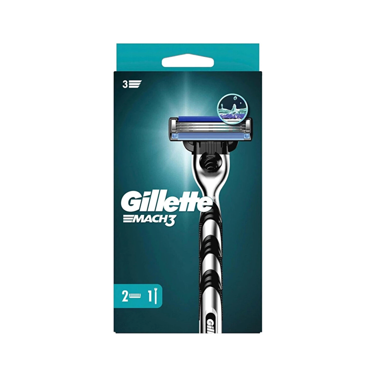 Gillette Mach3 Tıraş Makinesi + Yedek Tıraş Bıçağı 2'li