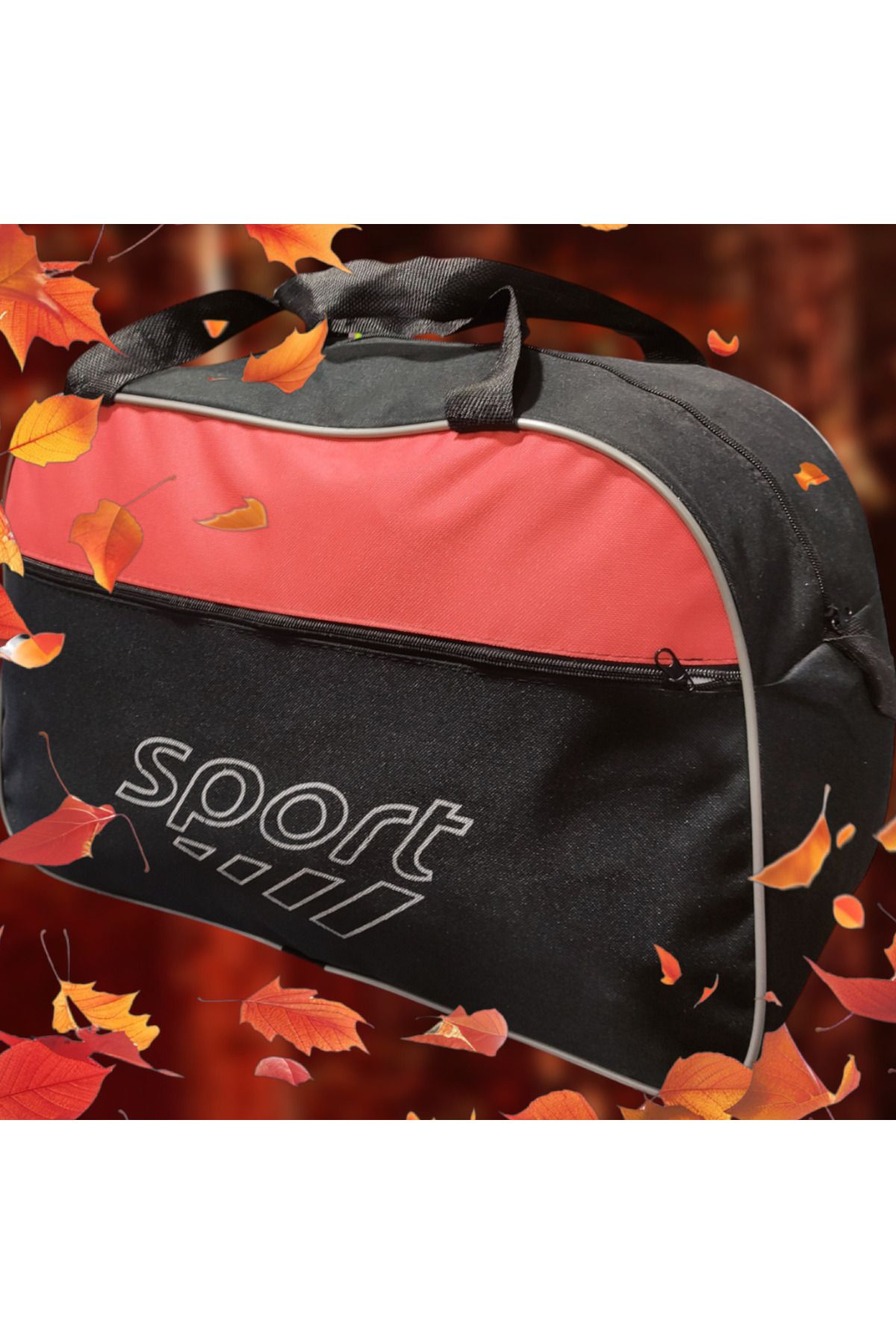 Günlük Unisex Sport Siyah İki Bölmeli Spor&Seyahat Çantası Valiz