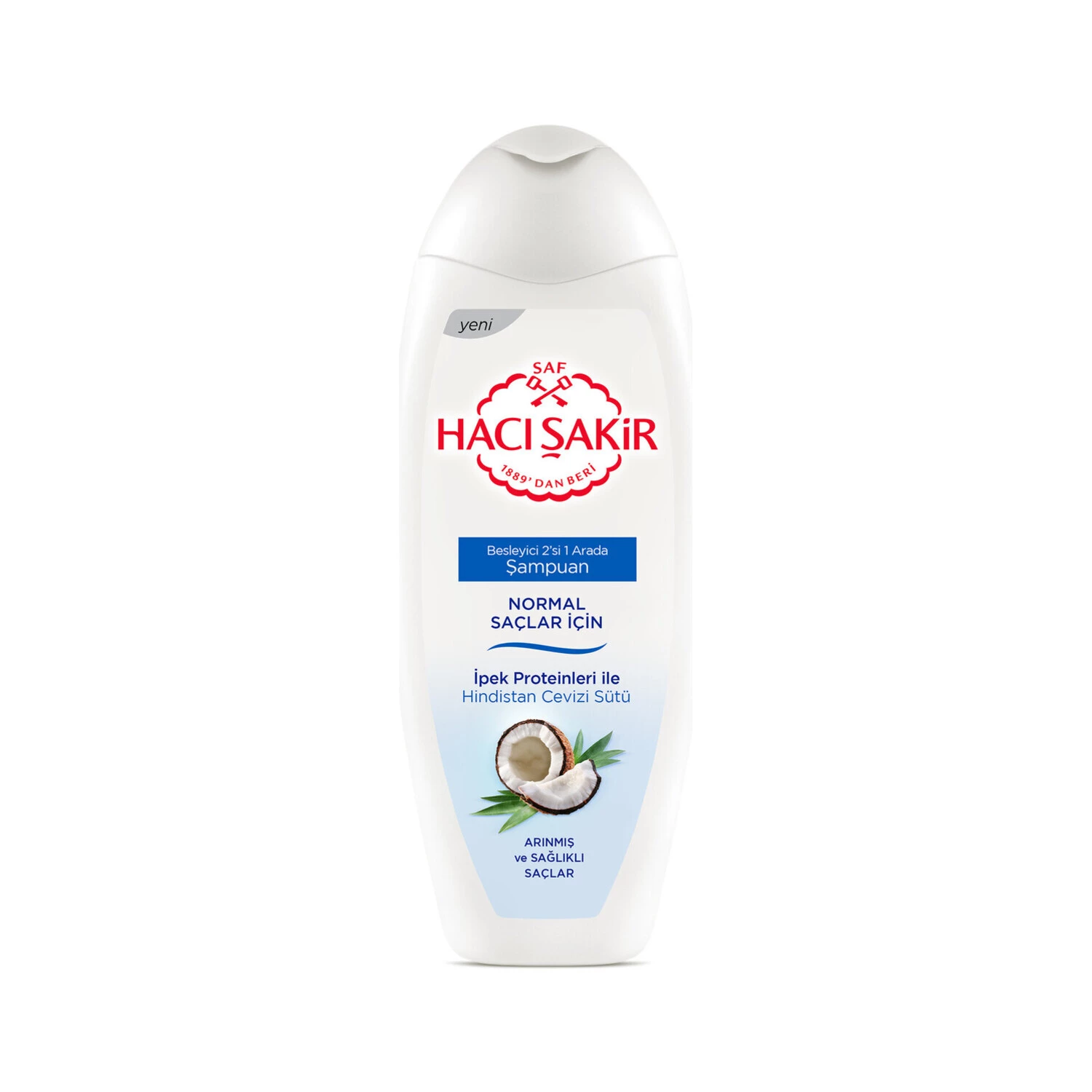 Hacı Şakir 2'si 1 Arada Normal Saçlar Hindistan Cevizi Şampuan 500 Ml