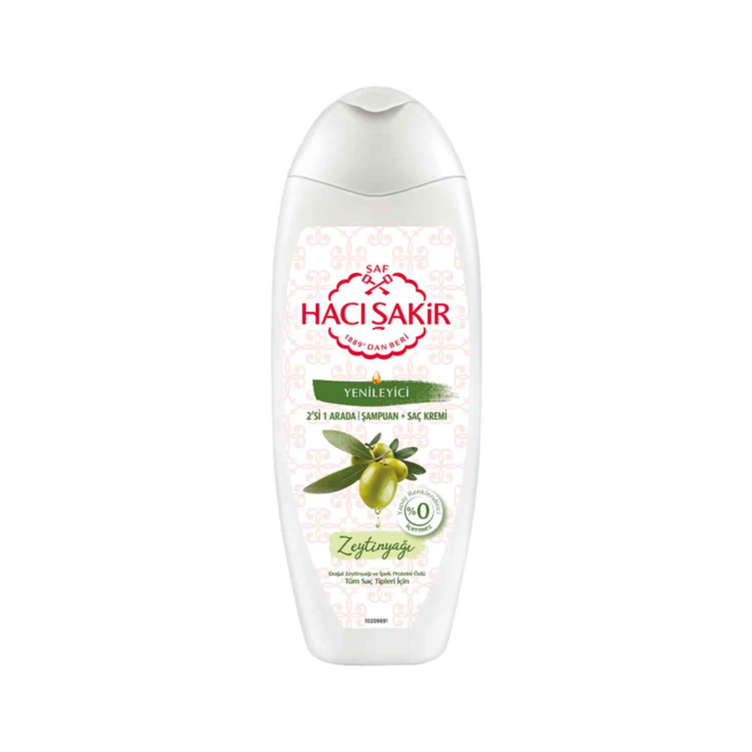 Hacı Şakir 2'si 1 Arada Zeytinyağlı Şampuan 500 Ml