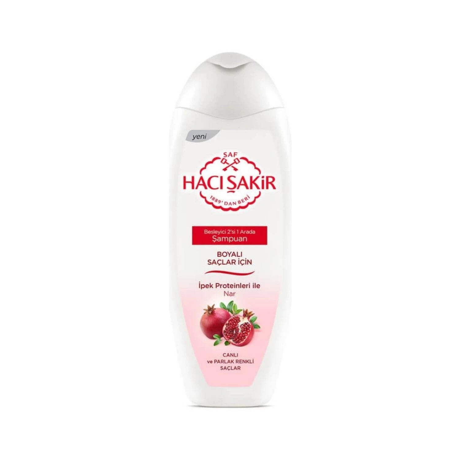 Hacı Şakir Şampuan Nar Boyalı Saçlar 2in1 500 Ml