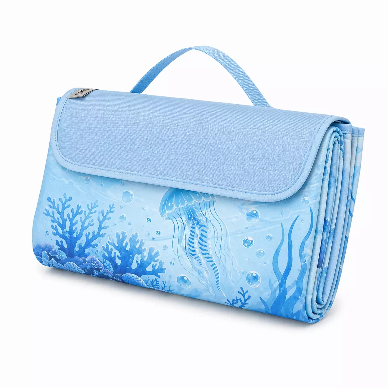 Haegs Piknik Örtüsü, Çanta Kamp Matı, Plaj Matı, Piknik Yer Örtüsü, Seyahat, Kamp, Outdoor, Park Çim Kum Tutmaz, Su Geçirmez, Kullanışlı Çanta Model, Katlanabilir 200x150cm - Deniz Anası
