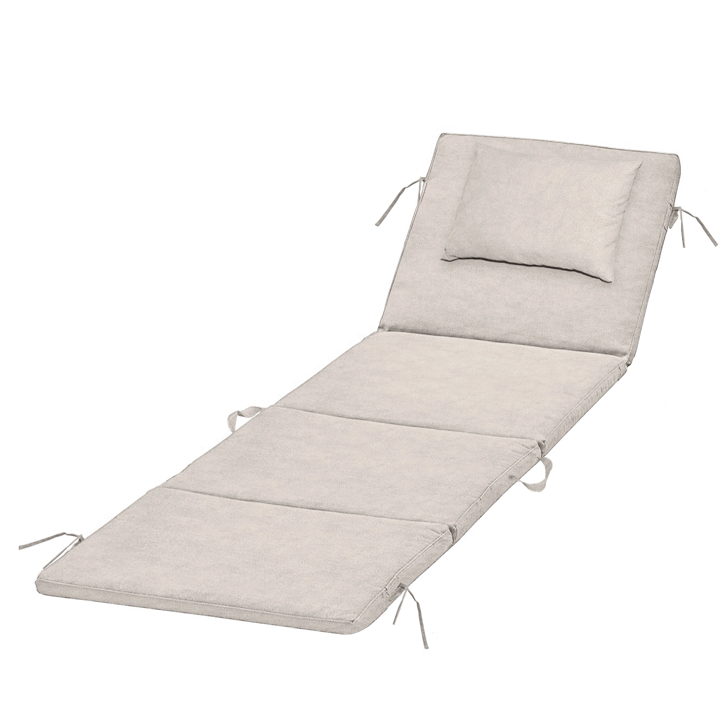 Haegs Plaj Minderi, Plaj Çantası Tasarımlı, Katlanır Plaj Matı, Yastıklı,  Plaj Şezlong Minderleri,  22 Dens 180x53x2cm - Bej