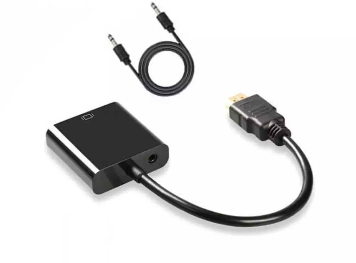 Hdmi To Vga Ses Çıkışlı Kablo Çevirici Dönüştürücü Adaptör