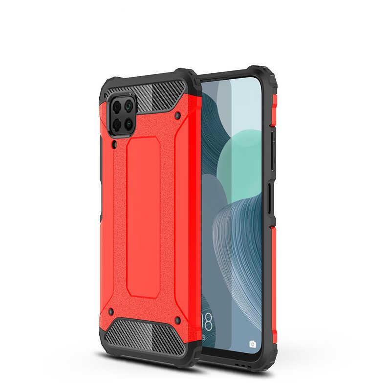 Huawei P40 Lite Kamera Korumalı Armor Hybrid Zırh Koruma Kılıf