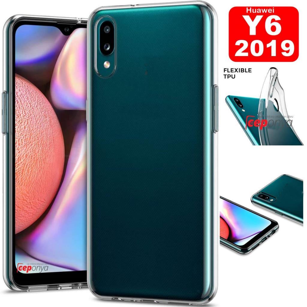 Huawei Y6 2019 Ultra İnce 0.2 mm ve Esnek Şeffaf Silikon Kılıf