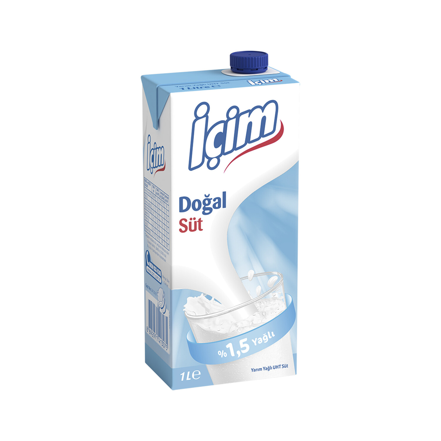 İçim Süt 1 Litre Yarım Yağlı