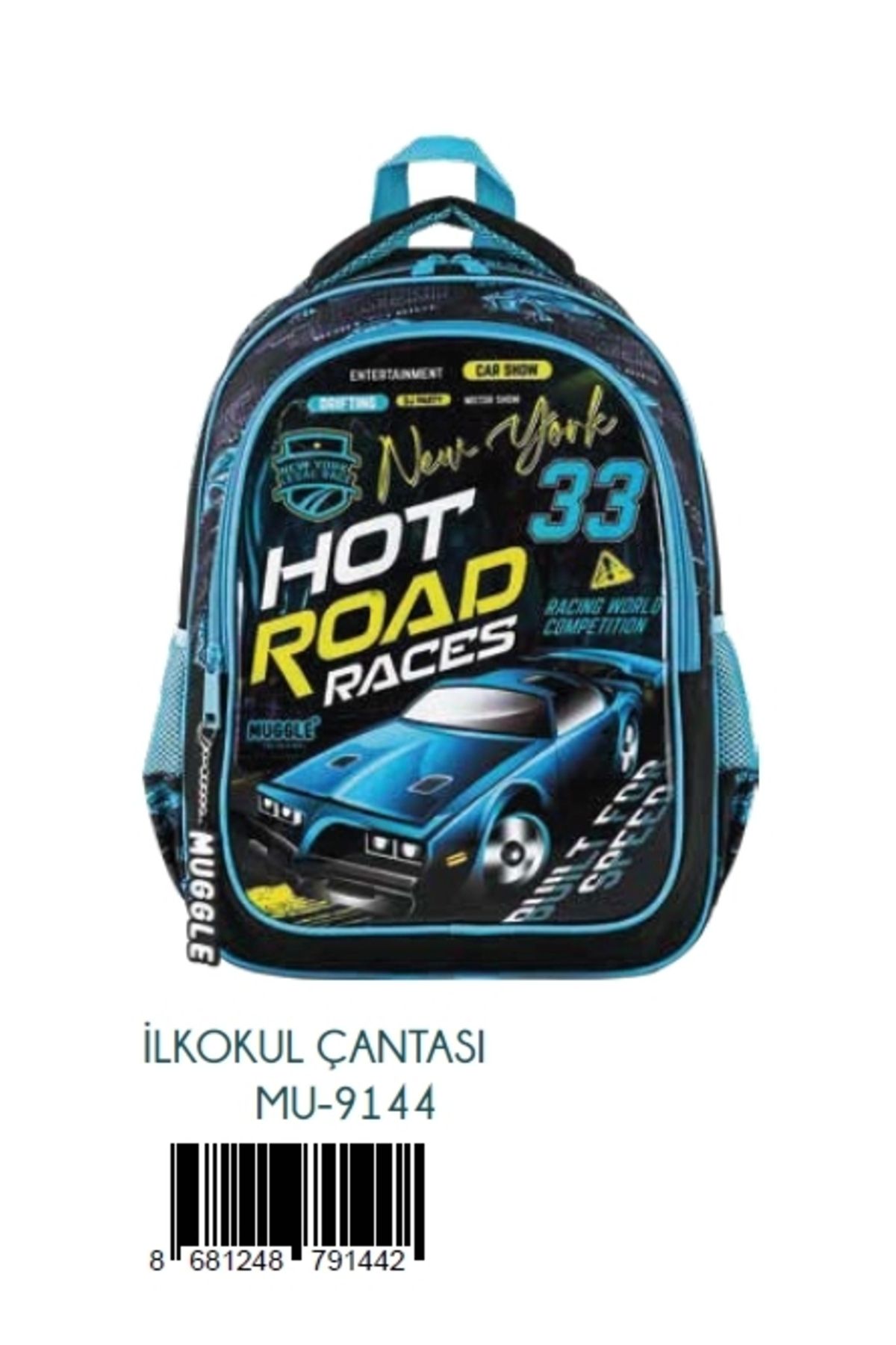 İlkokul Çantası Hot Road Koleksiyonu Mu-9144