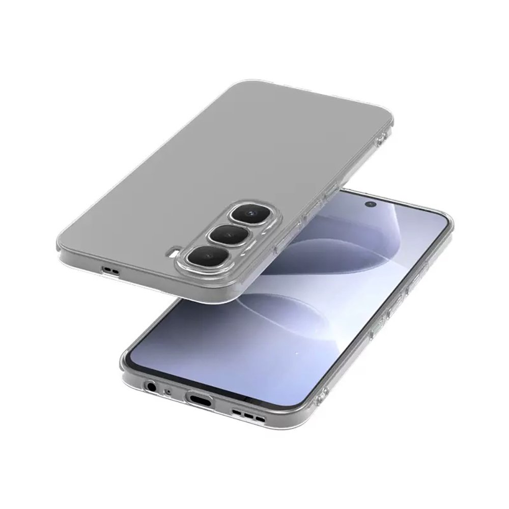 İnfinix Hot 60i Kılıf İnce ve Esnek Şeffaf Süper Silikon