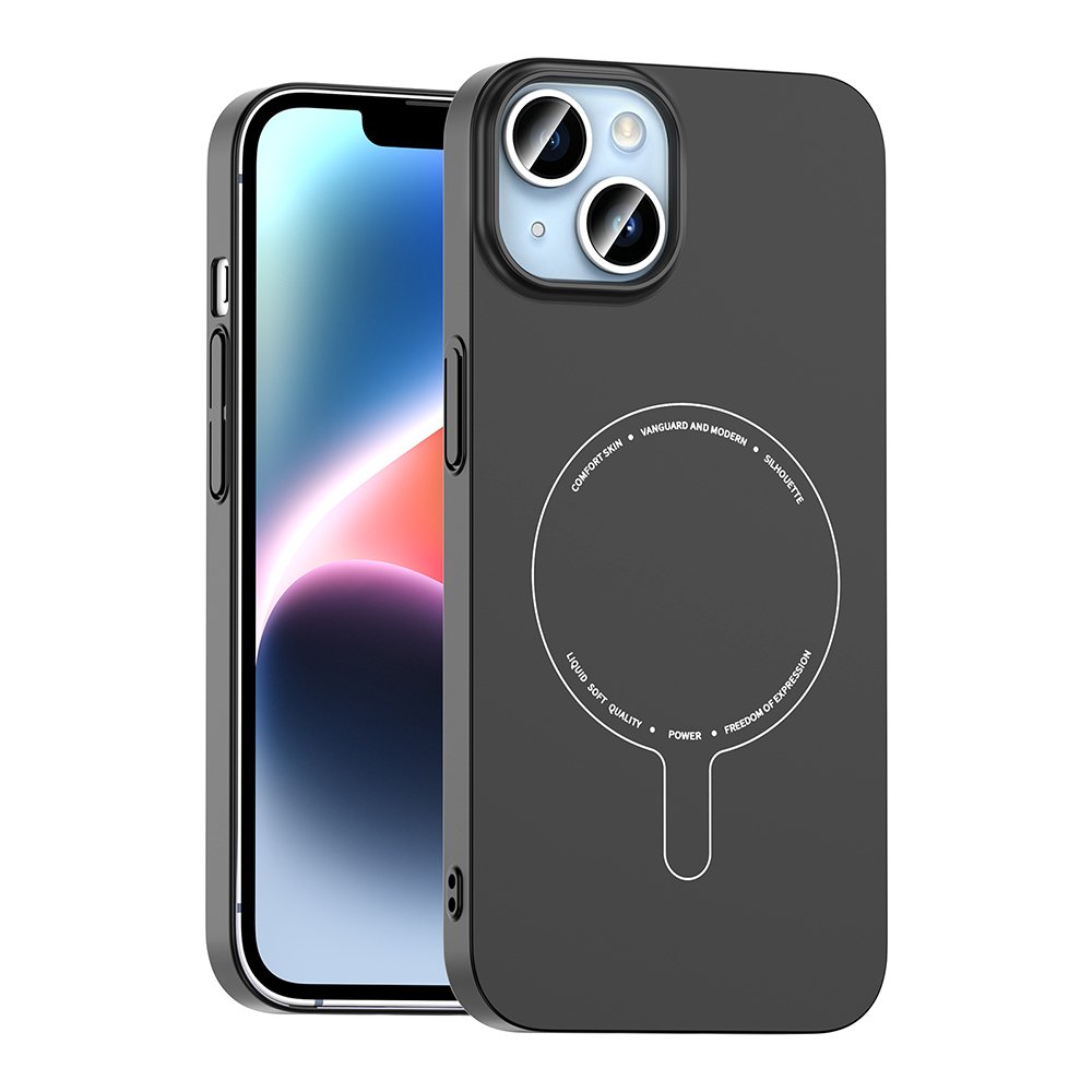 iPhone 14 Kılıf Magsafe Şarj Özellikli Kamera Korumalı Elio Sert PC Kapak