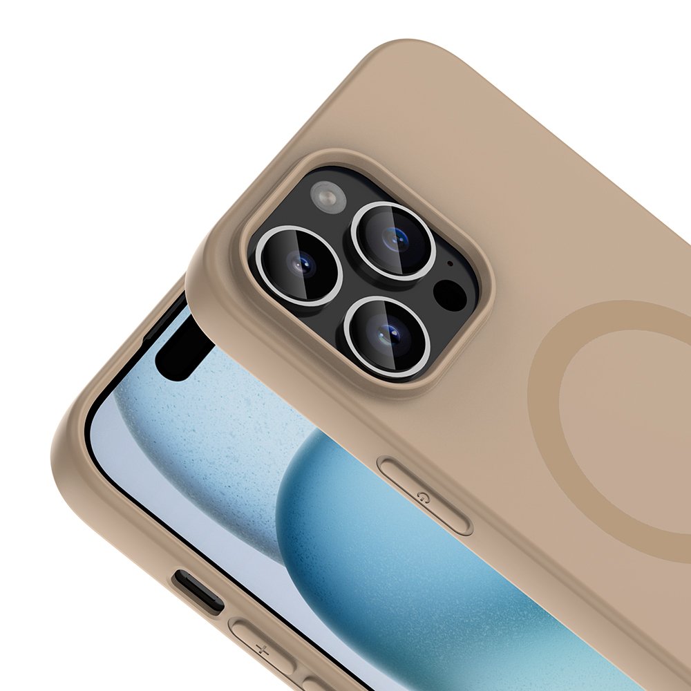 iPhone 14 Pro Max Kılıf MagSafe Şarj Özellikli Soft Mat Tasarım Aris Silikon Kapak
