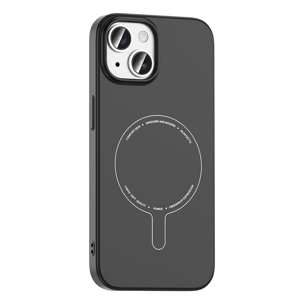 iPhone 15 Kılıf Magsafe Şarj Özellikli Kamera Korumalı Elio Sert PC Kapak
