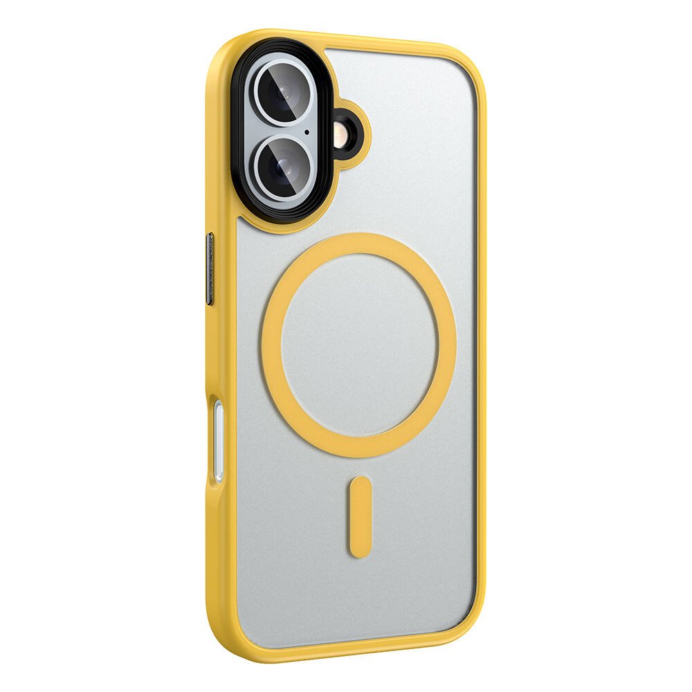 iPhone 16 Kılıf Mat Arka Yüzey Wireless Şarj Özellikli Zore Flet M-safe Kapak