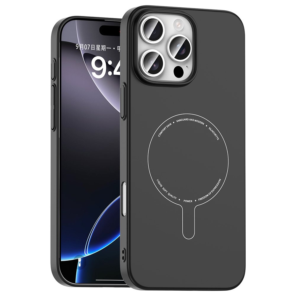 iPhone 16 Pro Max Kılıf Magsafe Şarj Özellikli Kamera Korumalı Elio Sert PC Kapak