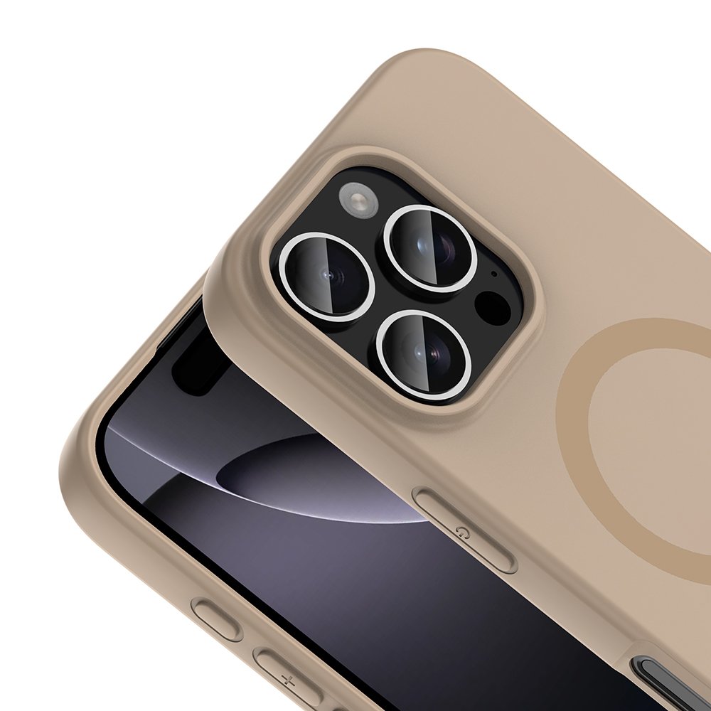 iPhone 16 Pro Max Kılıf MagSafe Şarj Özellikli Soft Mat Tasarım Aris Silikon Kapak