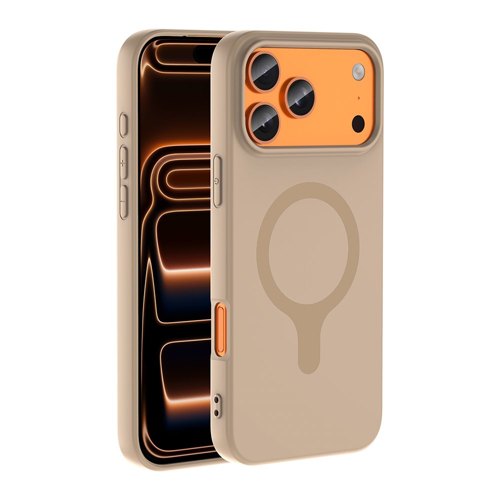 iPhone 18 Pro Max Kılıf MagSafe Şarj Özellikli Soft Mat Tasarım Aris Silikon Kapak