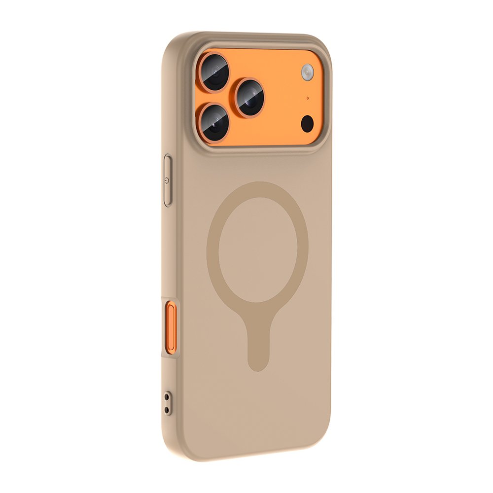 iPhone 18 Pro Max Kılıf MagSafe Şarj Özellikli Soft Mat Tasarım Aris Silikon Kapak