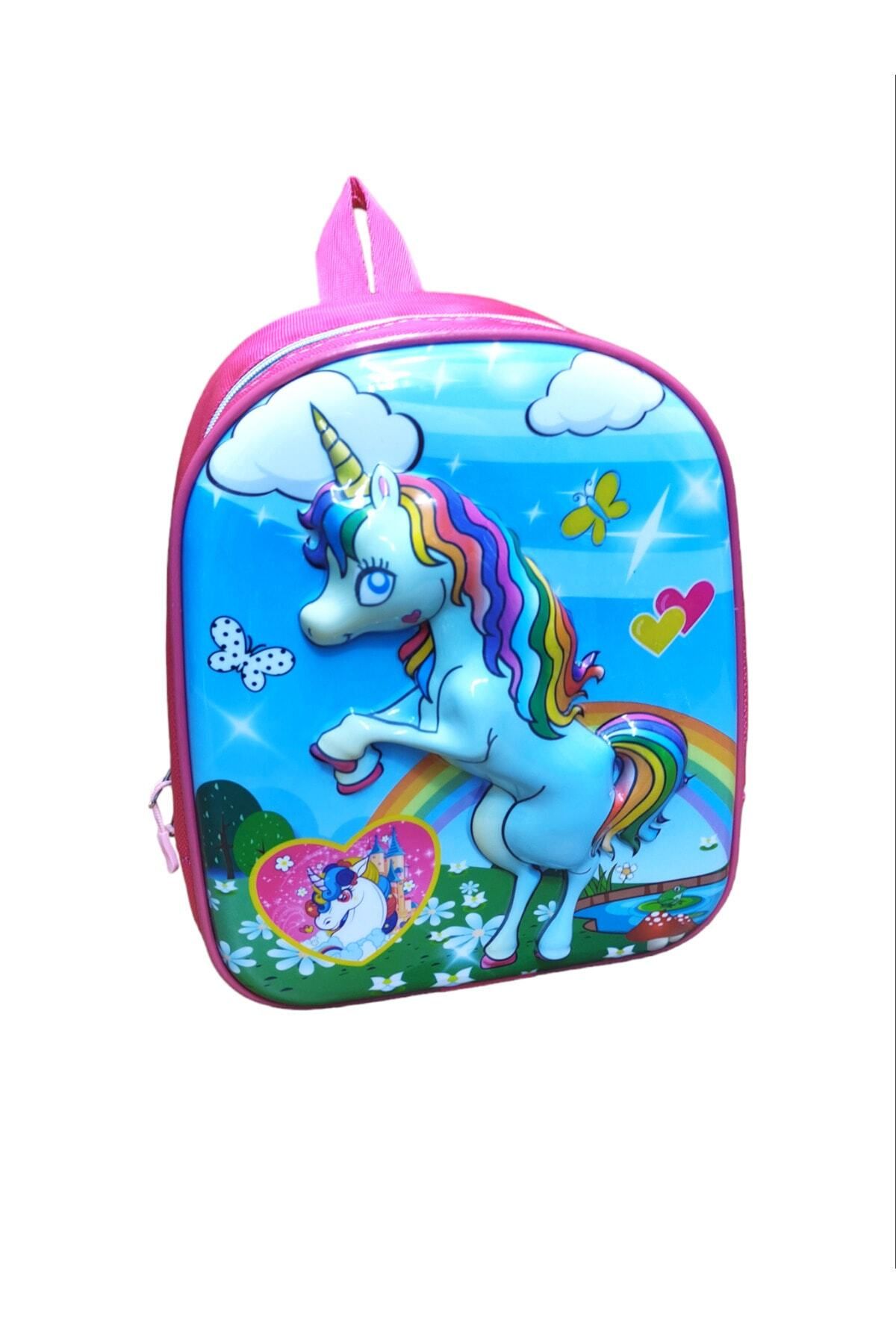 Kabartmalı Rainbow Horse Anaokulu Çantası 8265