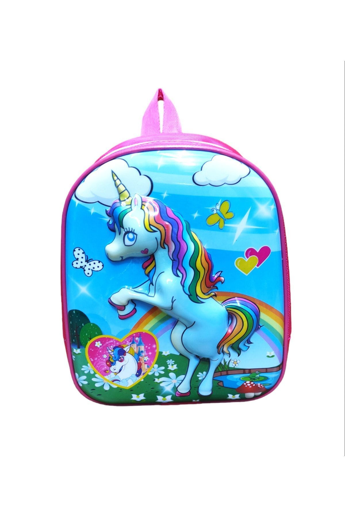 Kabartmalı Rainbow Horse Anaokulu Çantası 8265