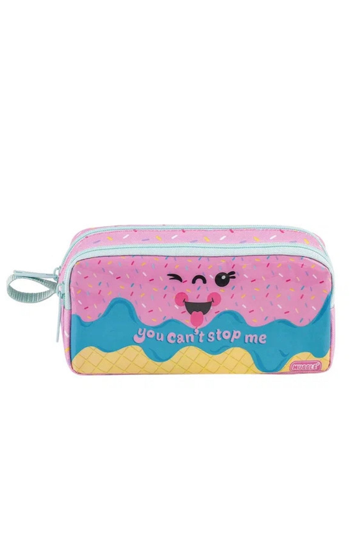 Kalem Çantası Pink Ice Cream Pembe Mu-8713