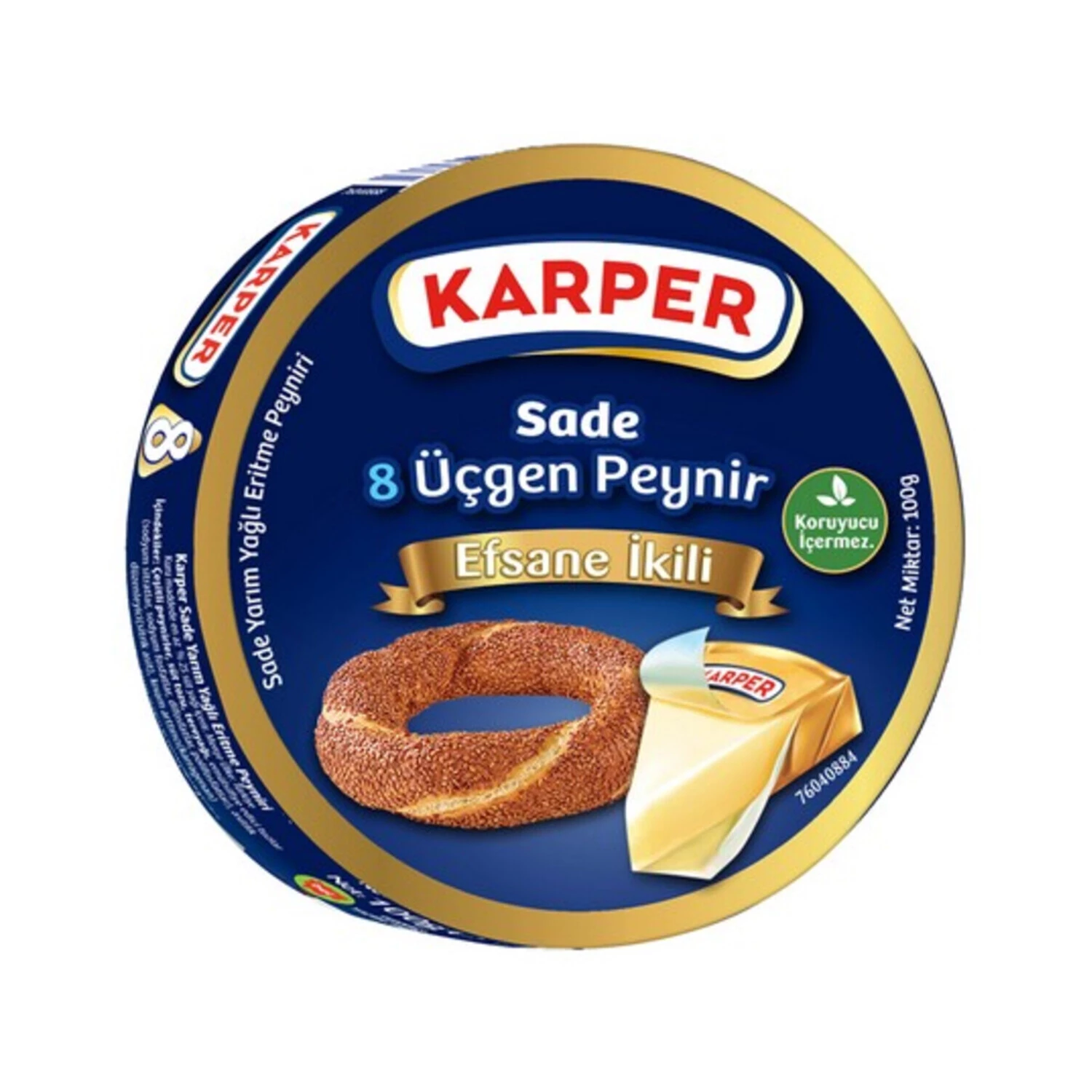 Karper Üçgen Peynir 8'li 100 Gr