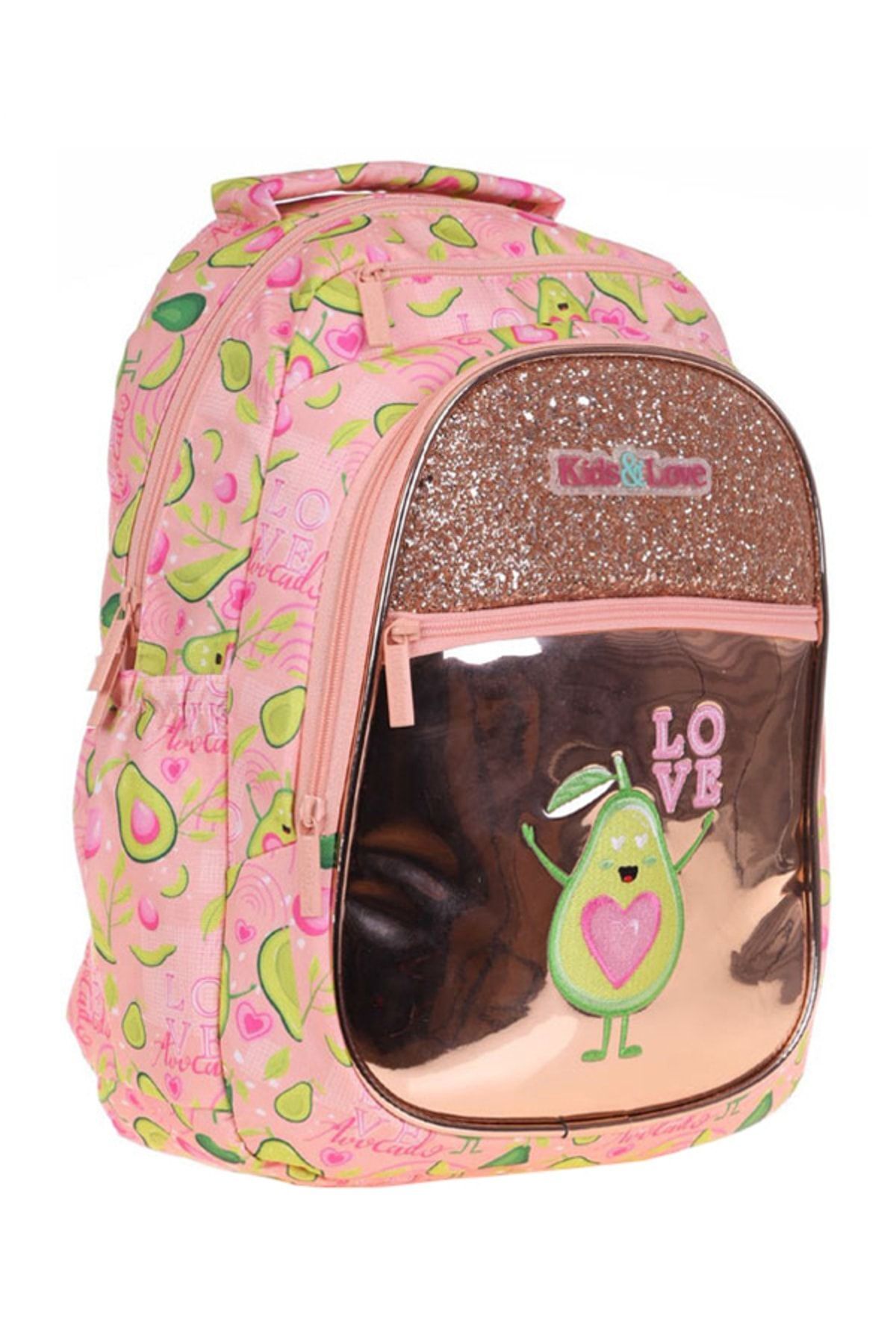 Kids Love Avokado Sırt Çantası Aynalı Taşlı L5096