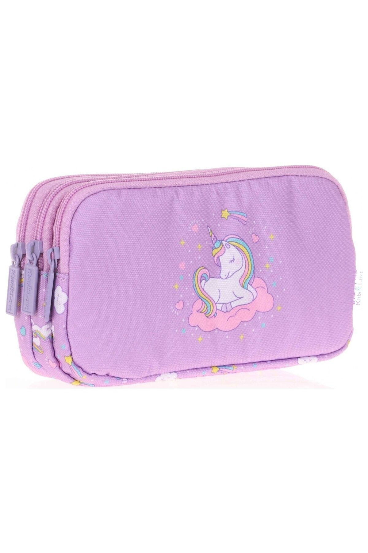 Kids&love Flat Unicorn L8110 3 Gözlü Kalem Çantası